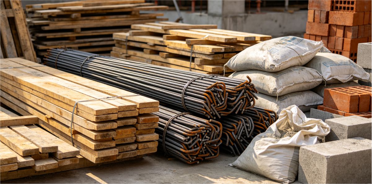 Movimentação de materiais de obra com Mini Carregadeira